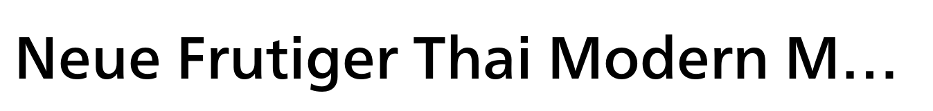 Neue Frutiger Thai Modern Medium